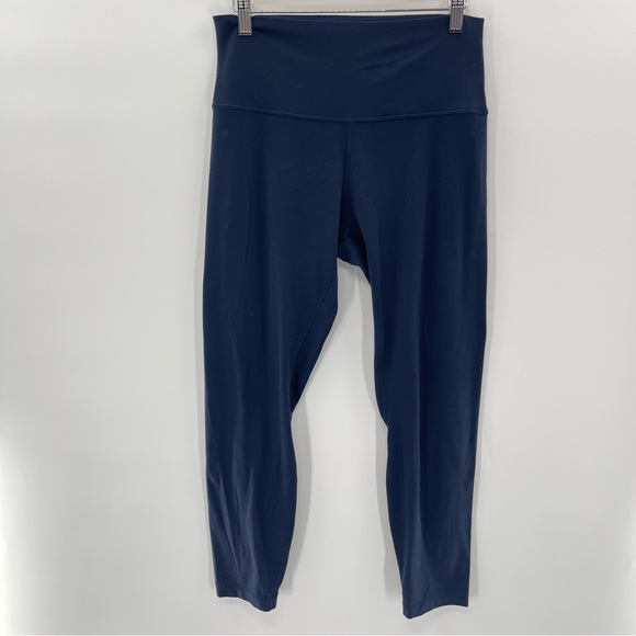 Lululemon Align Pant Il 25" in True Navy Sporty Activewear Gym Leggings Size 10 - Picture 2 of 13